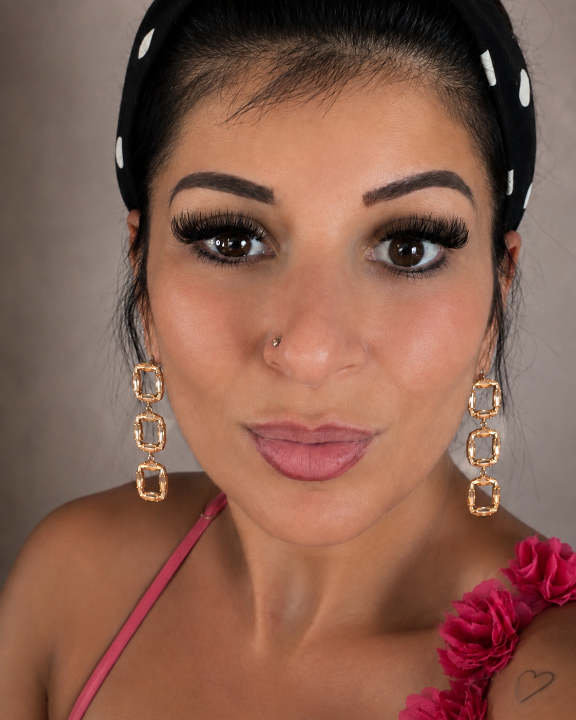 Boucles d’oreilles Cristal Triple Carré