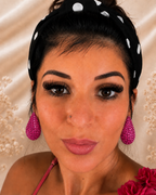 Boucles d'oreilles goutte strass