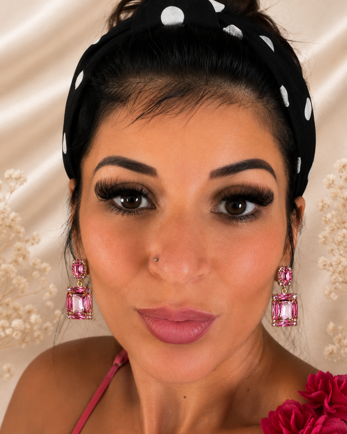 Boucles d’oreilles Cristal Rectangle Élégance