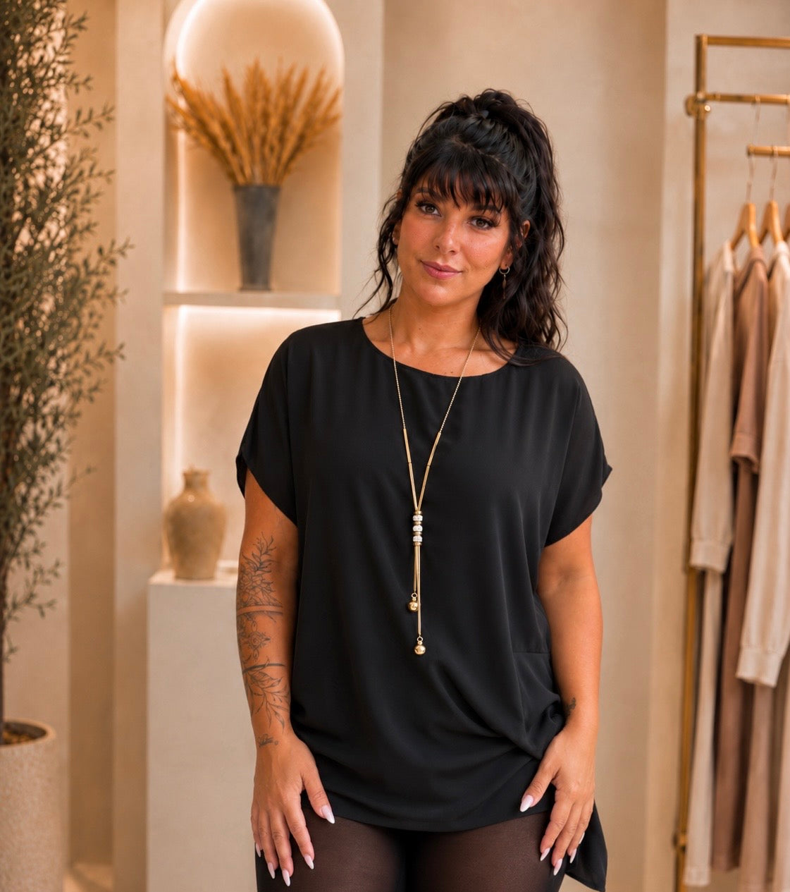 Blouse fluide à nouer