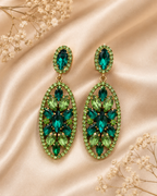 Boucles d'oreilles pendantes strass