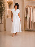 Robe longue cache-cœur