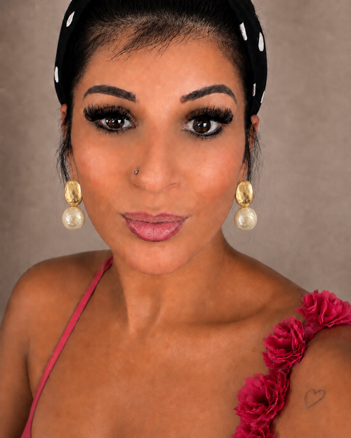 Boucles d'oreilles pendantes perle