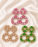Boucles d’oreilles Cristal Double Cercle