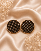 Boucles d'oreilles rondes strass