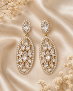 Boucles d'oreilles pendantes strass