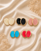 Boucles d’oreilles Ovales Colorées